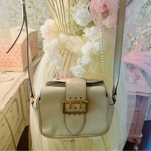 I! Beautiful white/ ivory small  BURBERRY crossbody bag